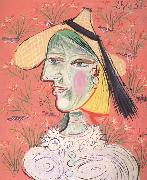 pablo picasso woman in a straw hat oil on canvas